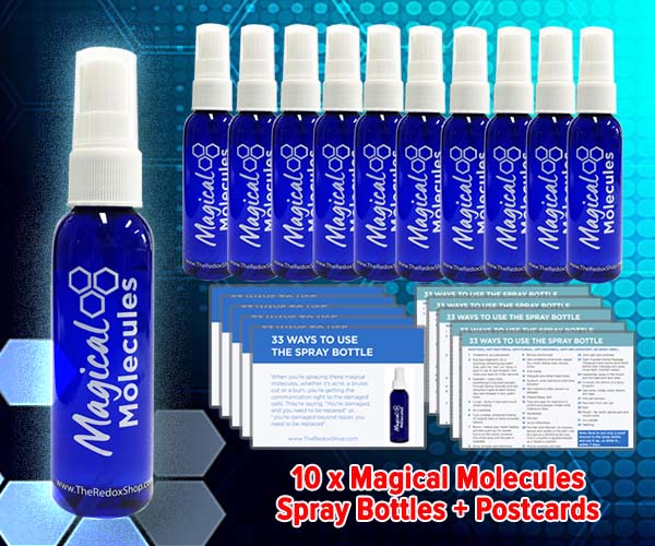 Ten empty Magical Molecules 60 ml spray bottles