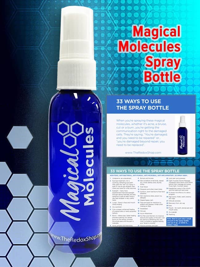 Empty Magical Molecules fine-mist spray bottles